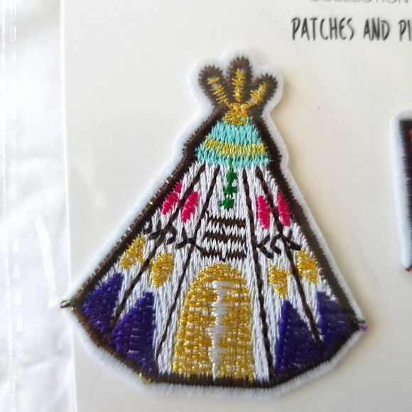 May Collection Teepee and Arrow Patches Colorful NWT - Picture 3 of 3